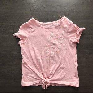 Little girl pink top